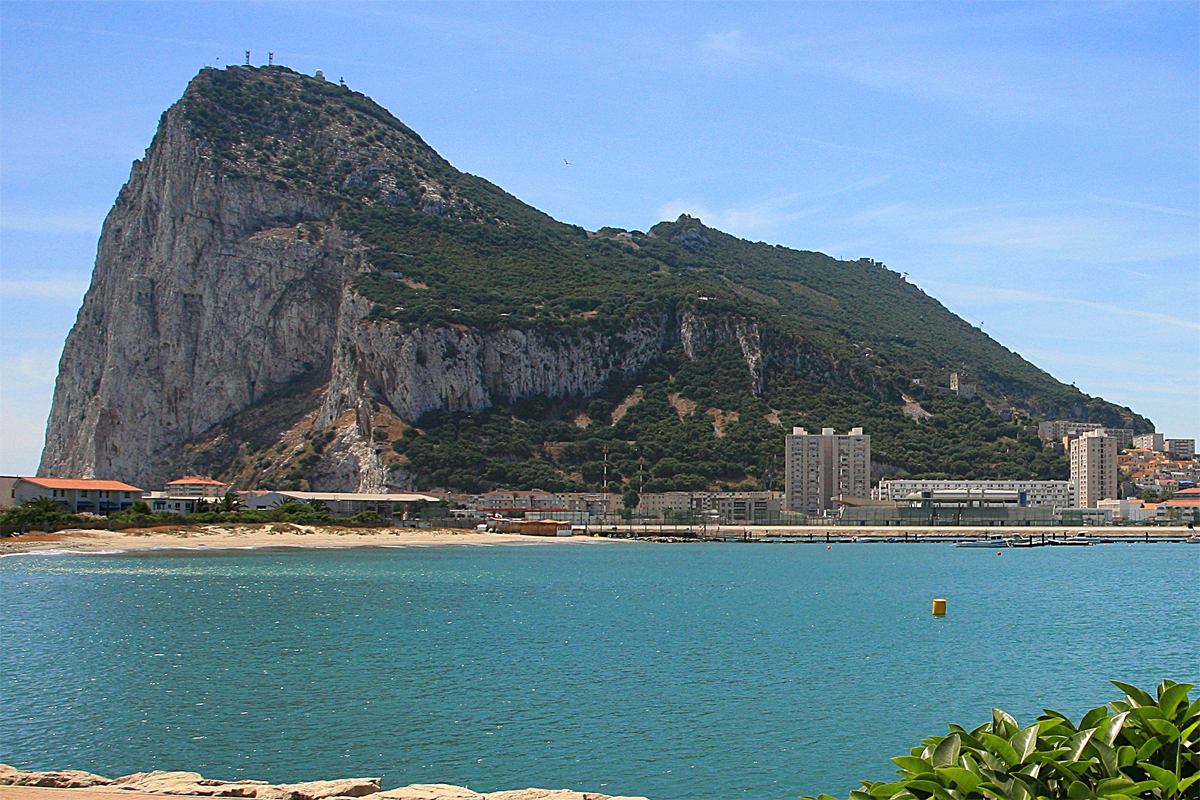 Gibraltar England mitten in Spanien